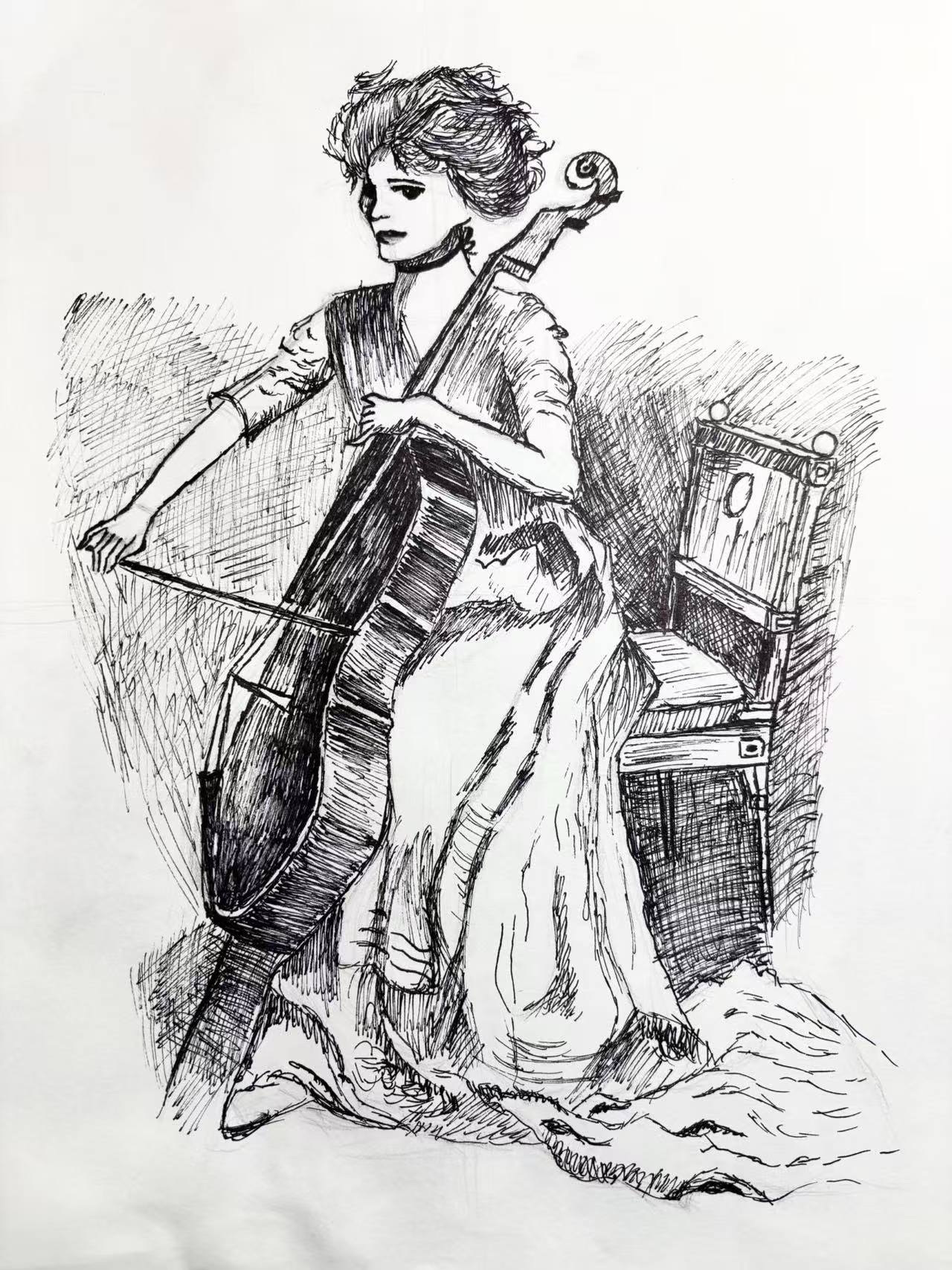Cellist — pen