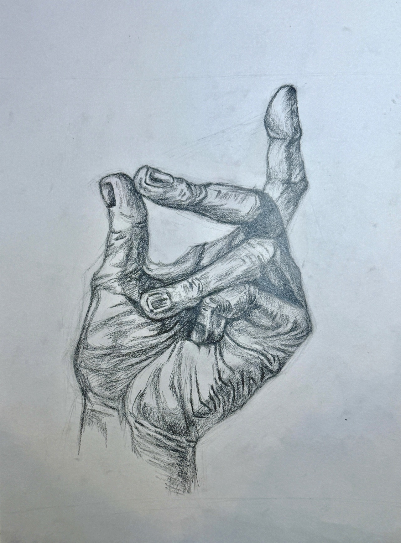 Hand Study — graphite