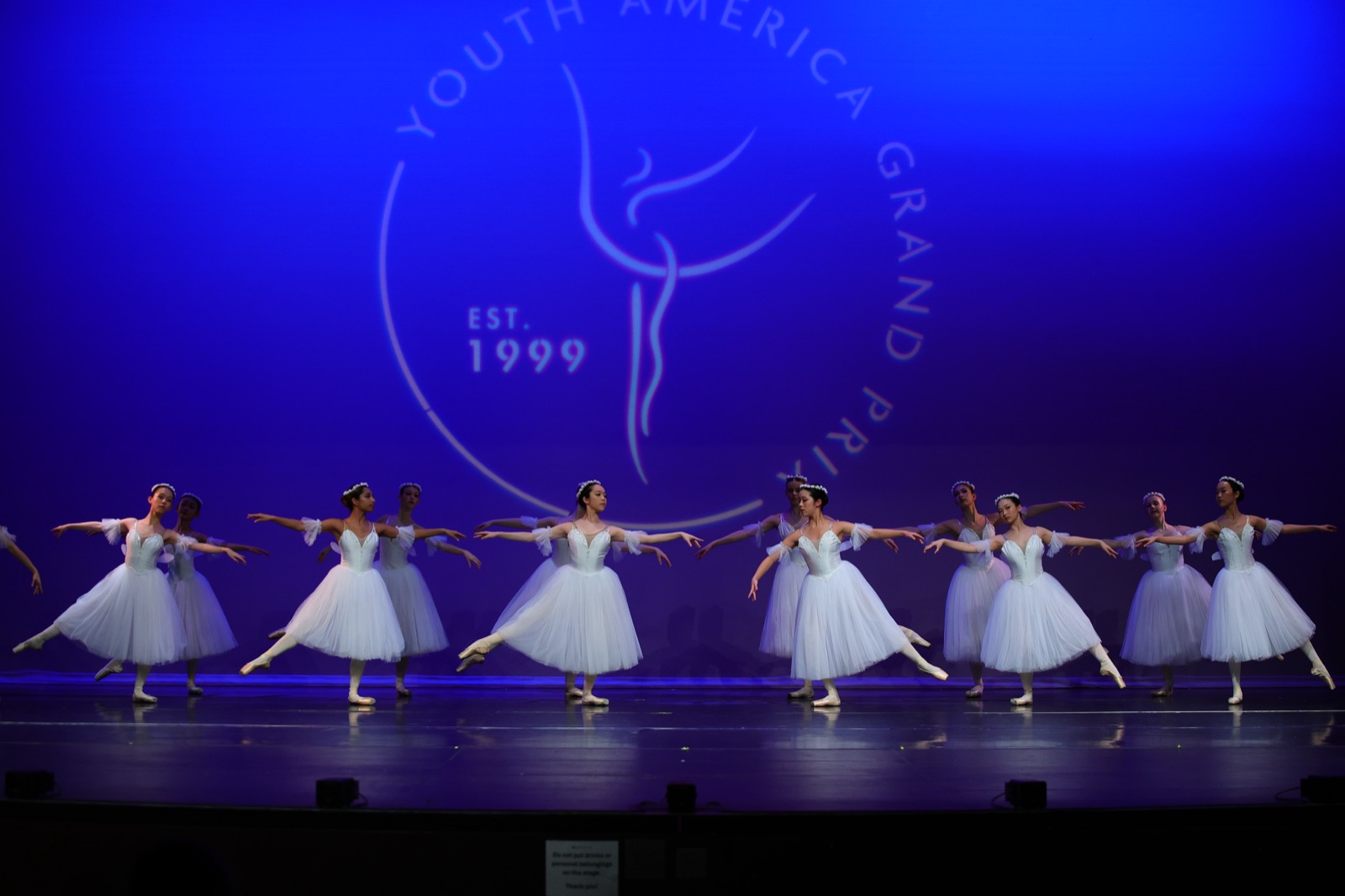 Giselle ensemble on stage at YAGP