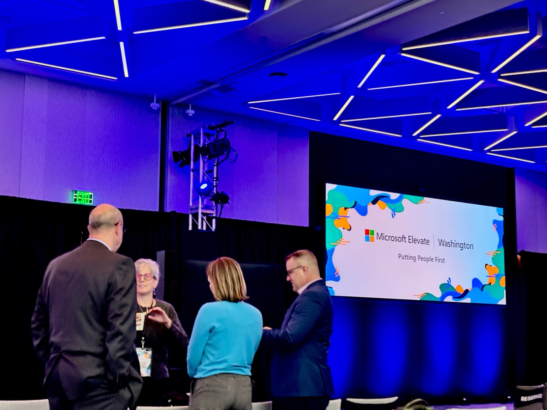 Inside the launch event at Microsoft.