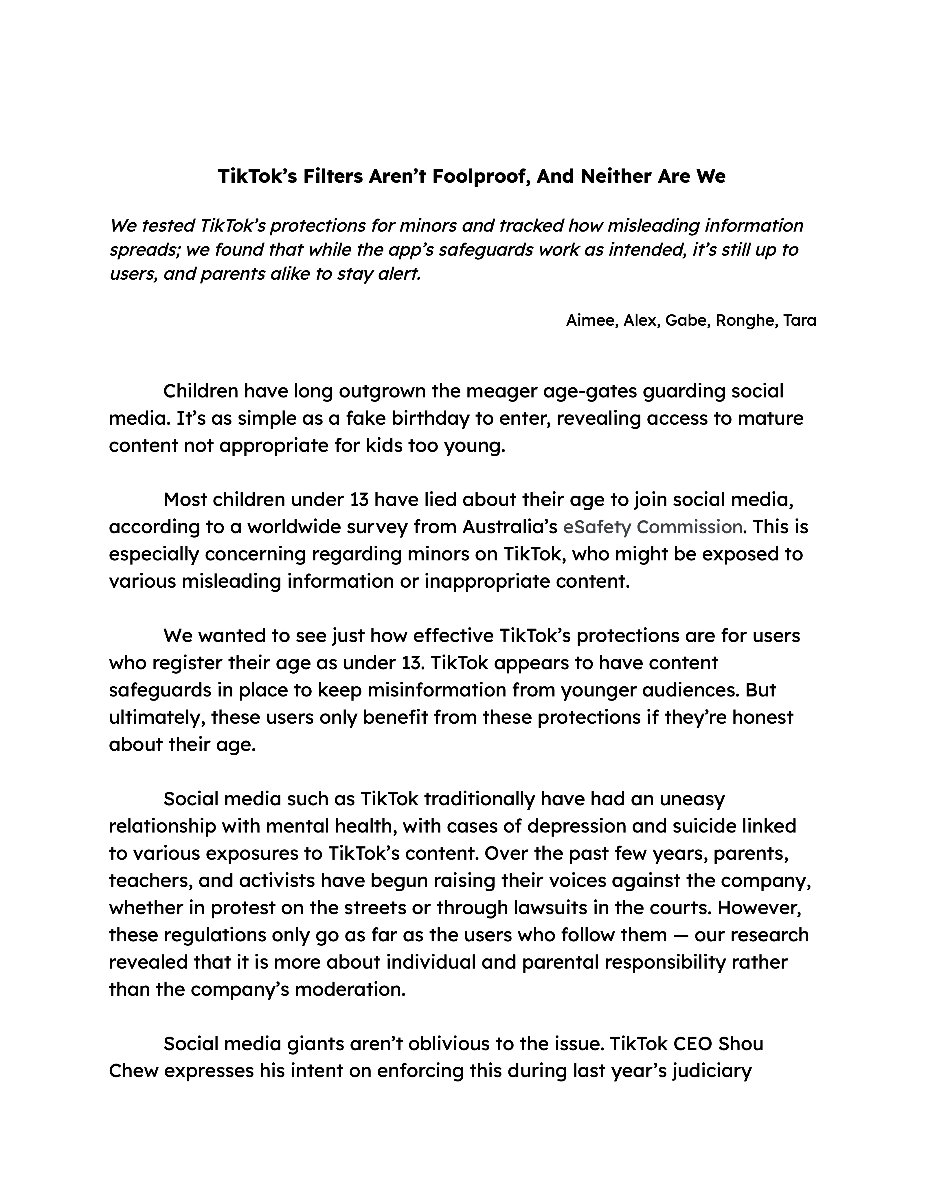 TikTok's Filters Aren't Foolproof — page 1 of 5