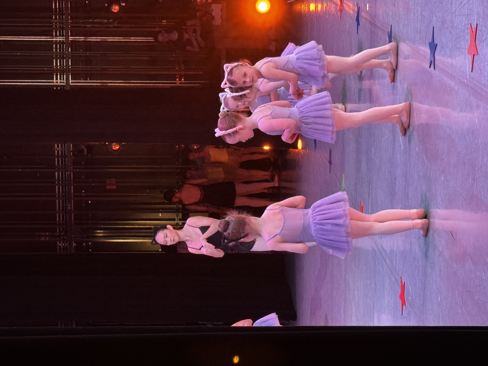 Backstage with young dancers at the IBA showcase